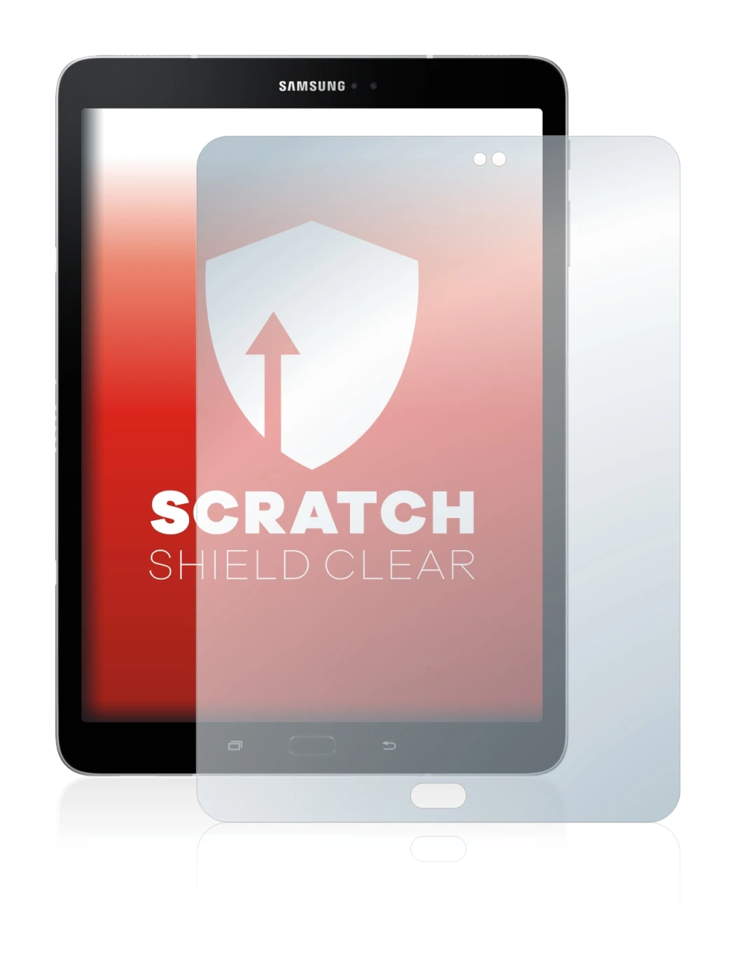 Image de l'appareil Samsung Galaxy Tab S3 avec une grande variété de protections d'écran.