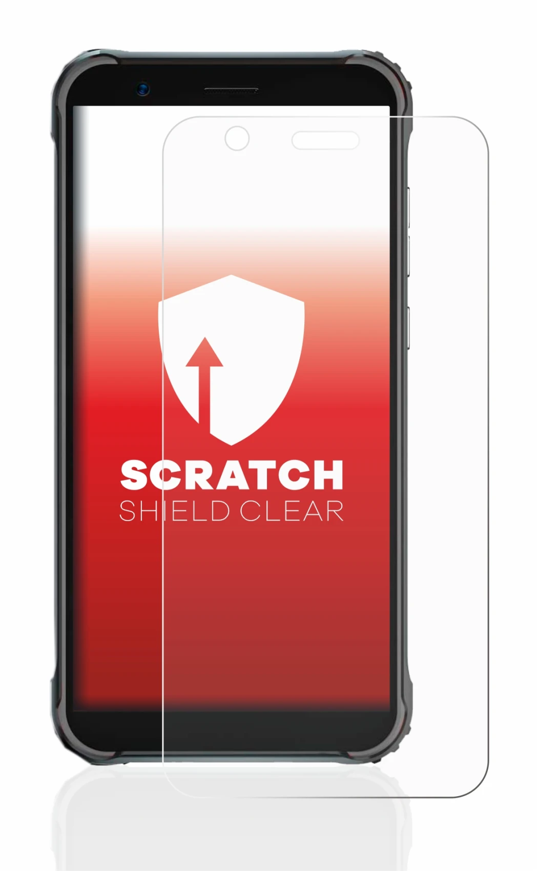 Image de l'appareil Blackview BV4900 Pro avec une grande variété de protections d'écran.