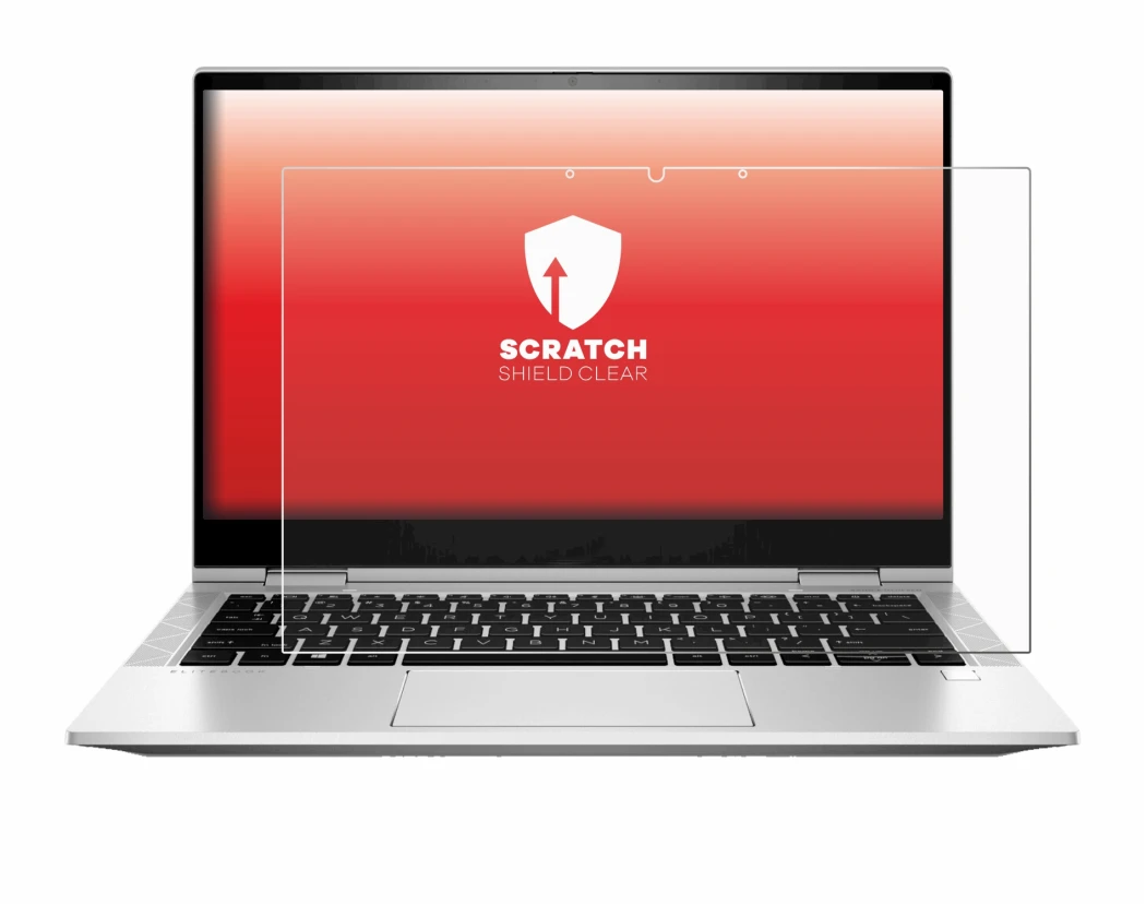 Image de l'appareil HP EliteBook x360 830 G8 avec une grande variété de protections d'écran.