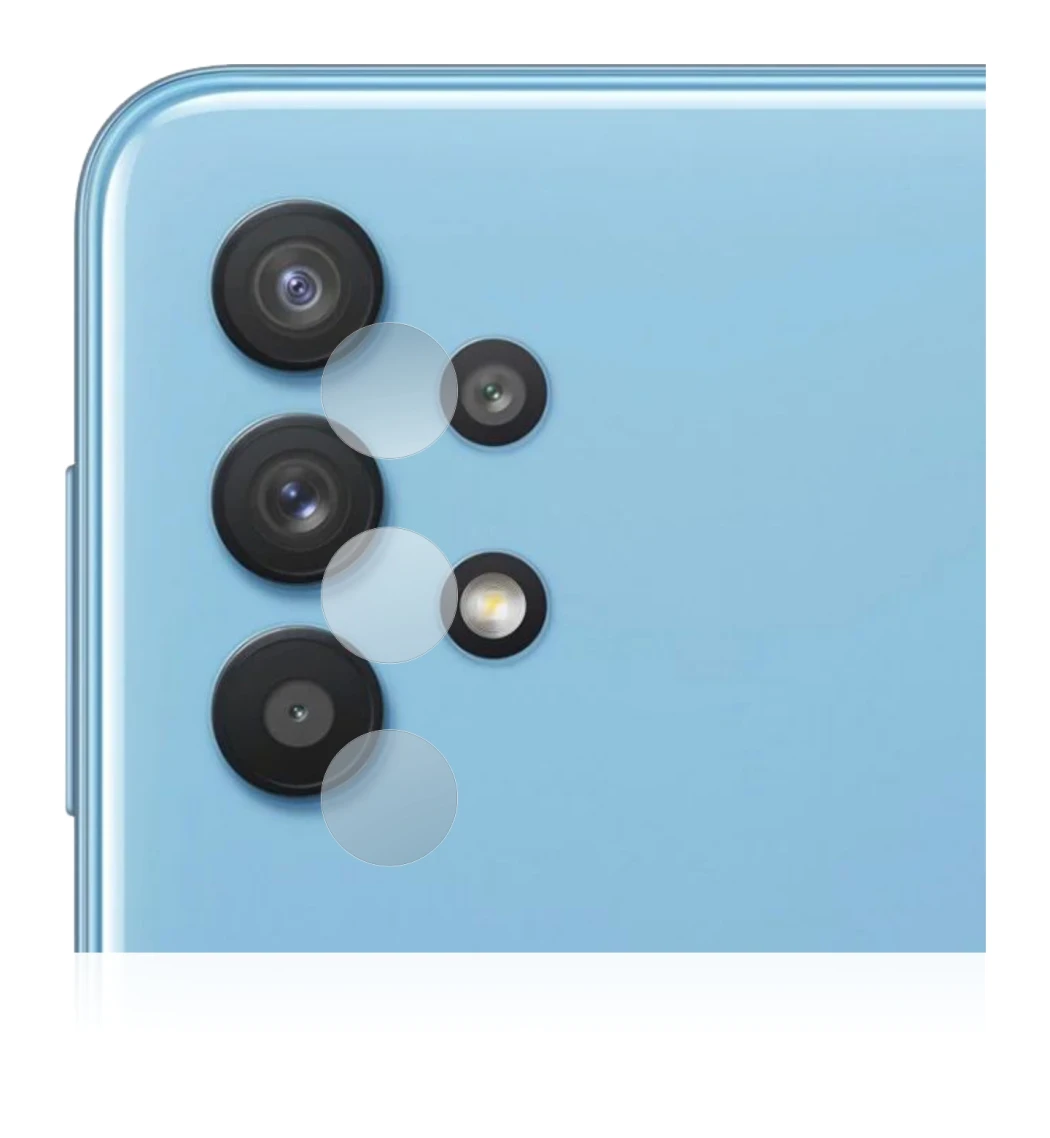 Image de l'appareil Samsung Galaxy A32 5G (Caméra UNIQUEMENT) avec une grande variété de protections d'écran.