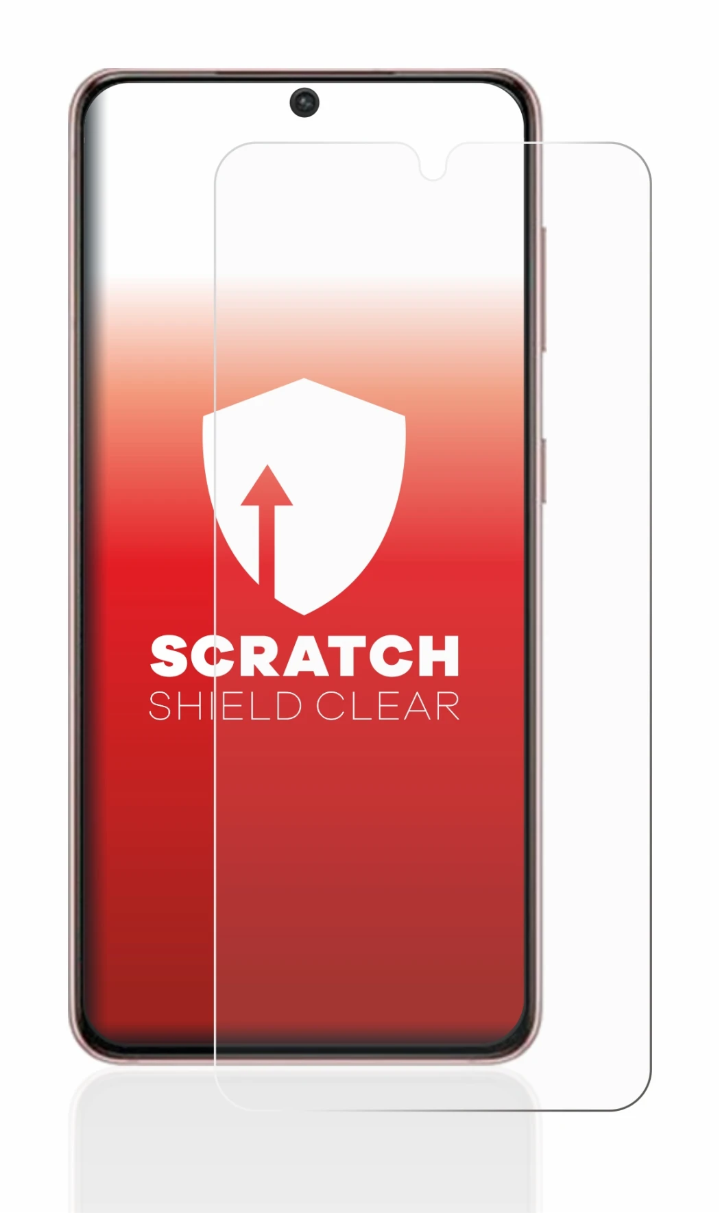 Image de l'appareil Samsung Galaxy S21 avec une grande variété de protections d'écran.