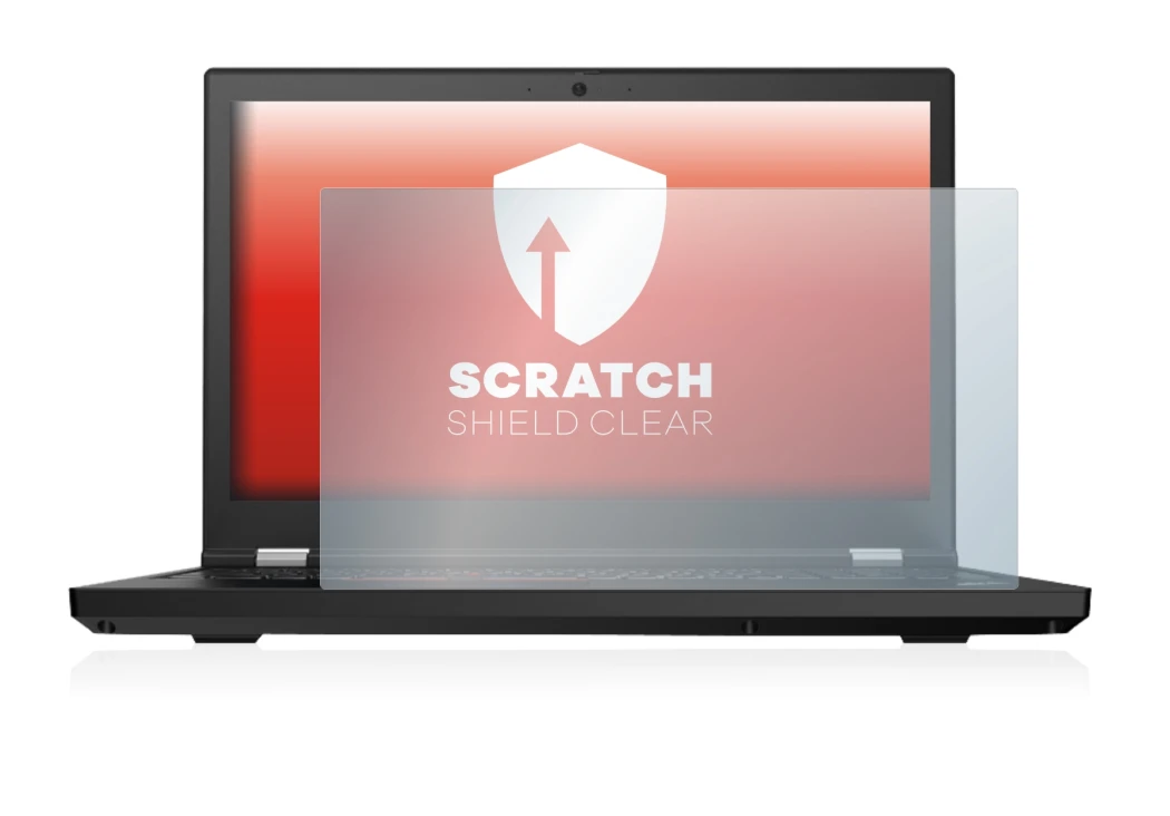 Image de l'appareil Lenovo ThinkPad P15 avec une grande variété de protections d'écran.
