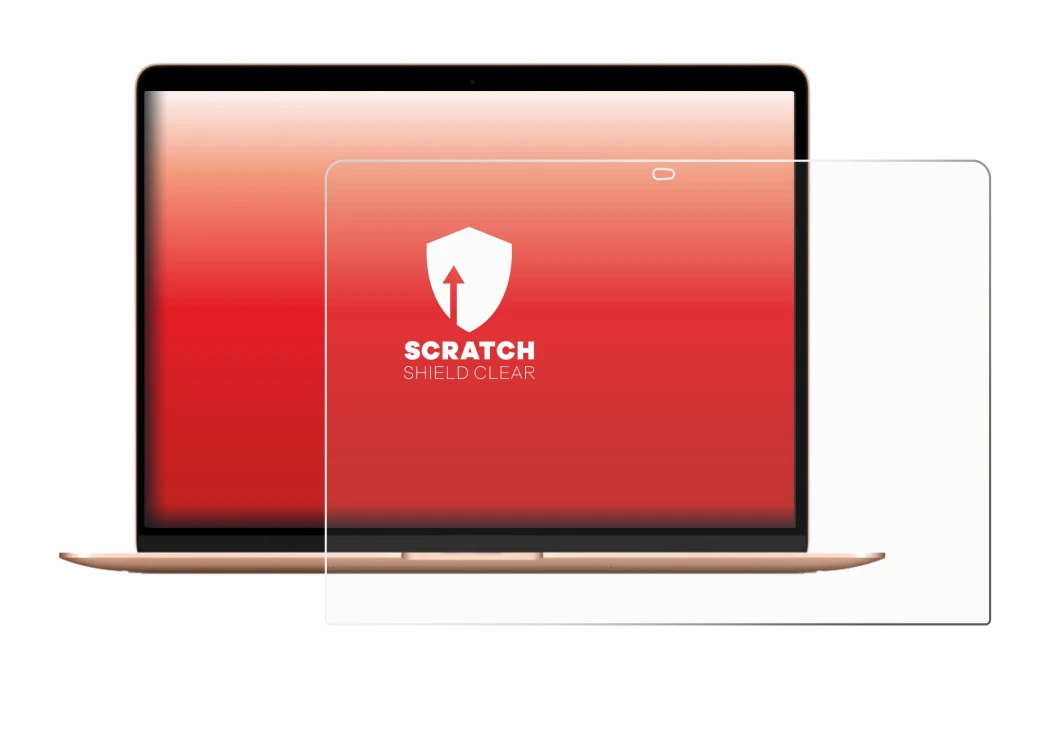 Image de l'appareil Apple MacBook Air M1 2020 avec une grande variété de protections d'écran.