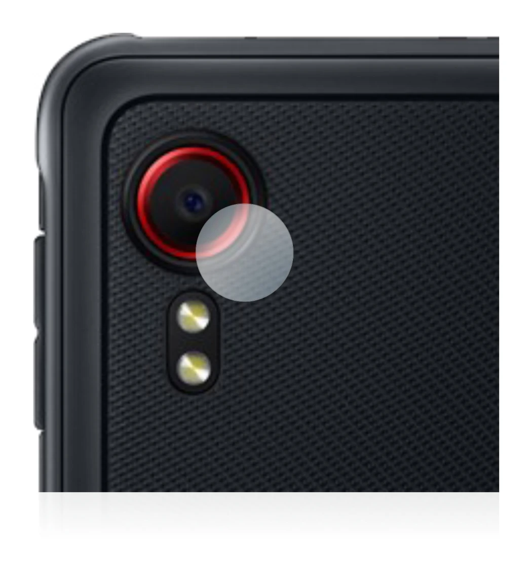 Image de l'appareil Samsung Galaxy XCover 5 (Caméra UNIQUEMENT) avec une grande variété de protections d'écran.