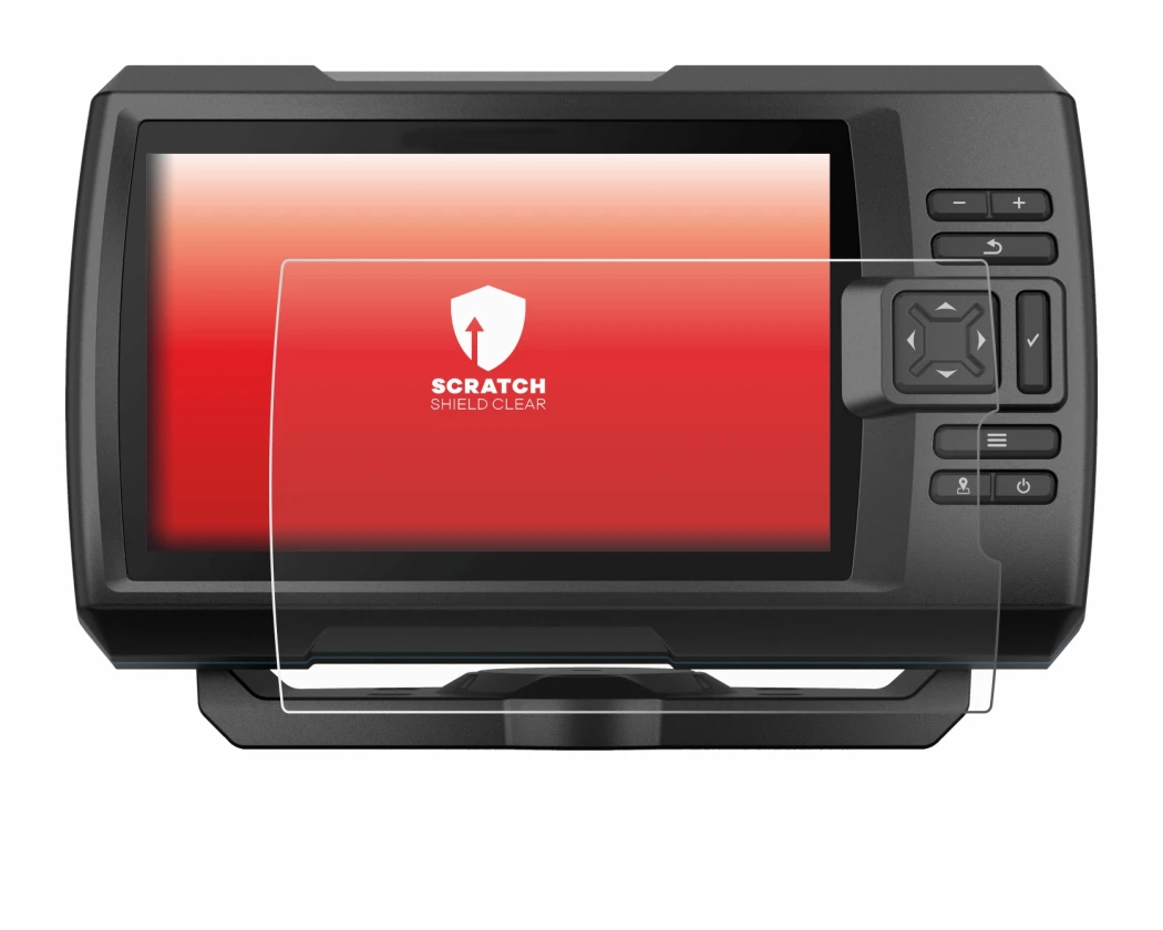 Image de l'appareil Garmin Striker Vivid 7cv avec une grande variété de protections d'écran.