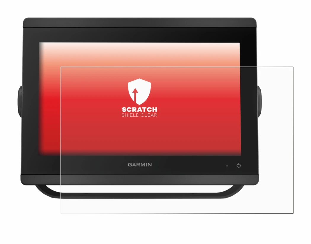 Image de l'appareil Garmin GPSMAP 8412 xsv avec une grande variété de protections d'écran.