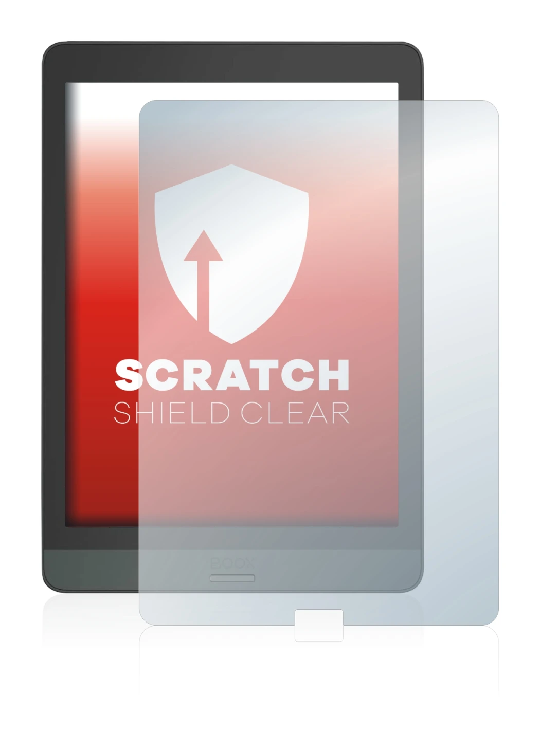 Image de l'appareil Boox Nova 3 avec une grande variété de protections d'écran.