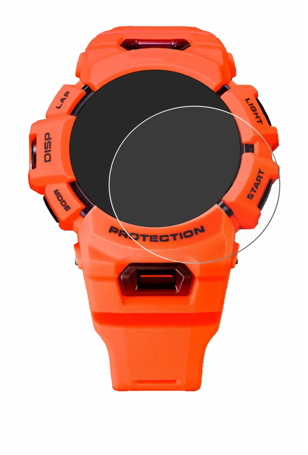 Image de l'appareil Casio G-Shock GBA-900 avec une grande variété de protections d'écran.