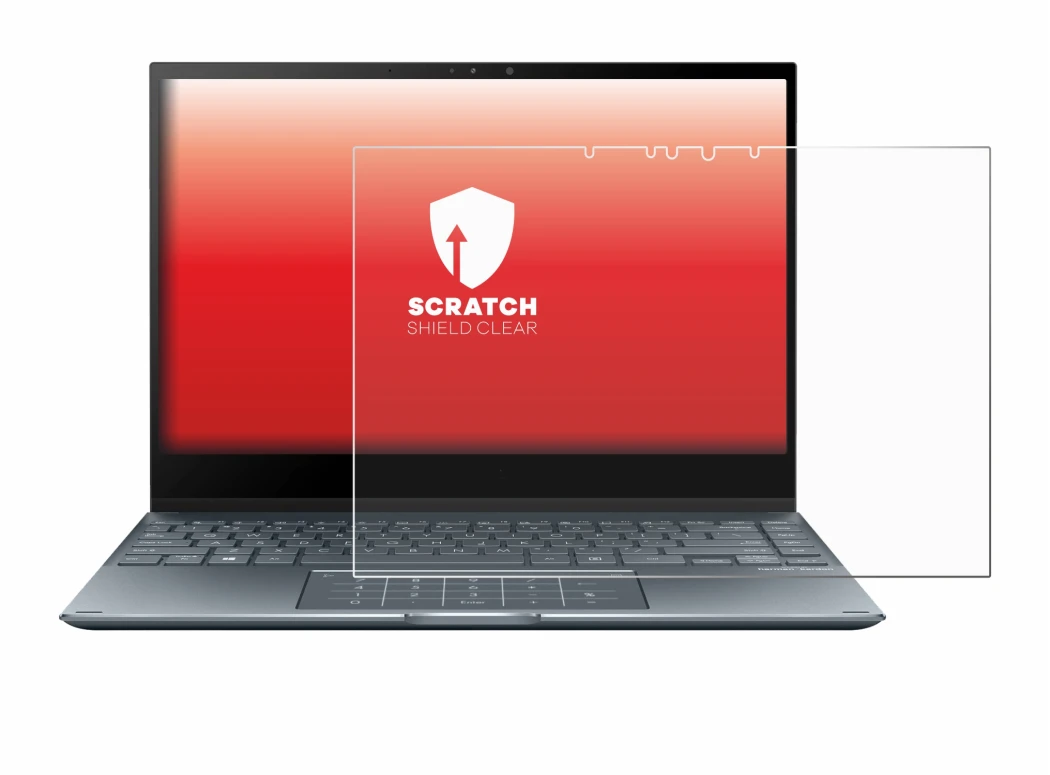 Image de l'appareil ASUS ZenBook Flip 13 UX363EA avec une grande variété de protections d'écran.