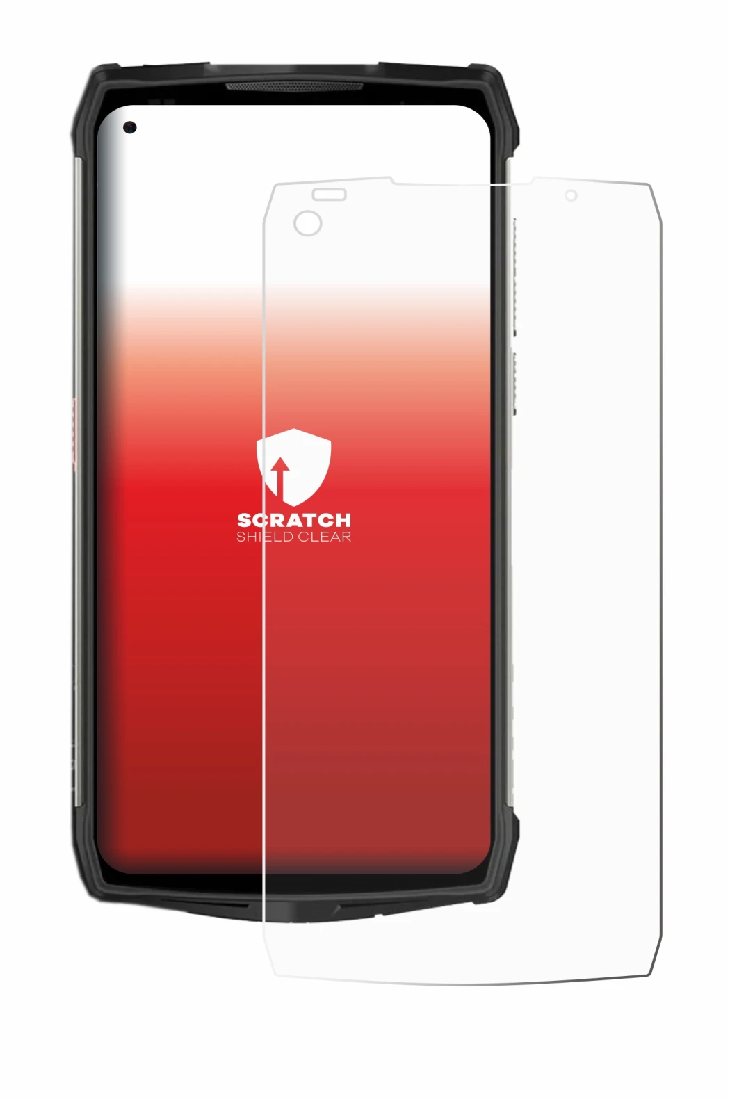 Image de l'appareil Ulefone Power Armor 13 avec une grande variété de protections d'écran.