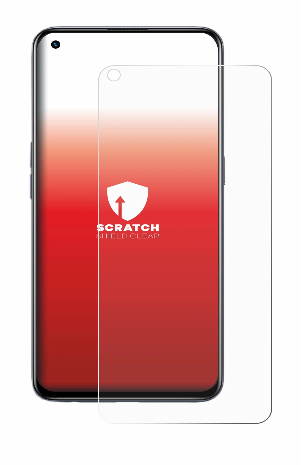 Image de l'appareil realme GT Master Edition avec une grande variété de protections d'écran.