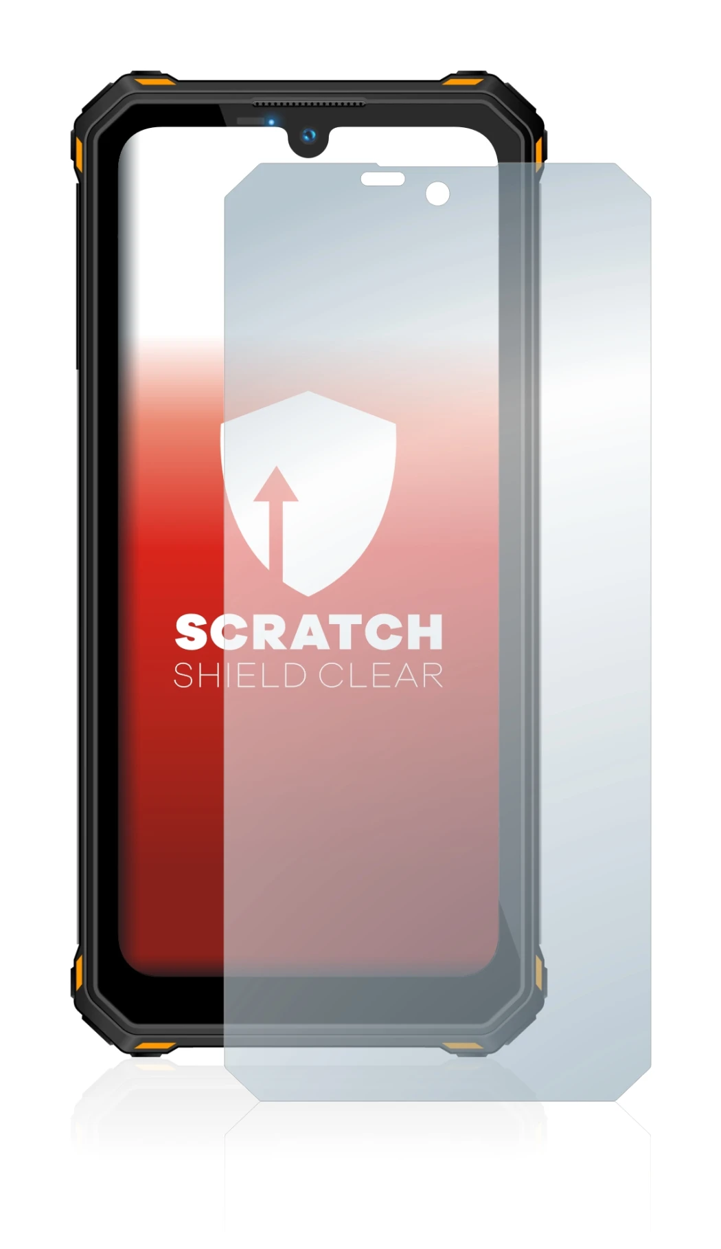 Image de l'appareil Oukitel WP15 5G avec une grande variété de protections d'écran.