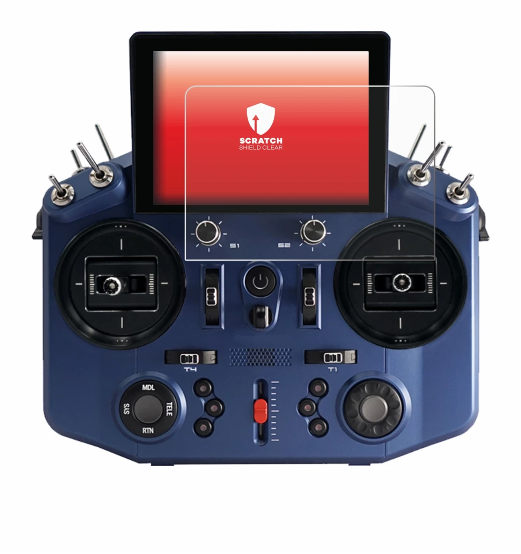 Image de l'appareil FrSky Tandem X20S avec une grande variété de protections d'écran.