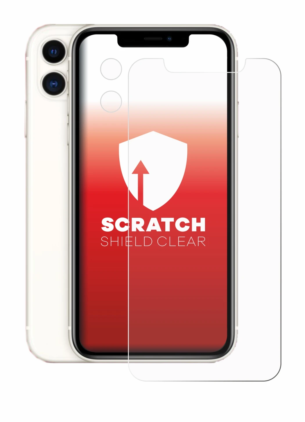 Image de l'appareil Apple iPhone 11 (Avant+Caméra) avec une grande variété de protections d'écran.