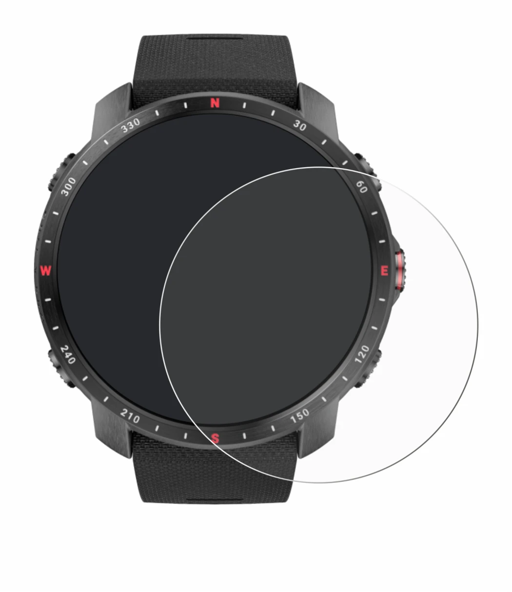 Image de l'appareil Polar Grit X Pro avec une grande variété de protections d'écran.