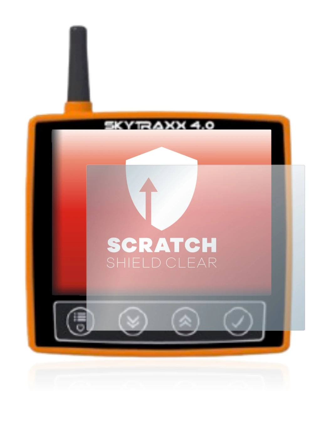 Image de l'appareil Skytraxx 4.0 avec une grande variété de protections d'écran.