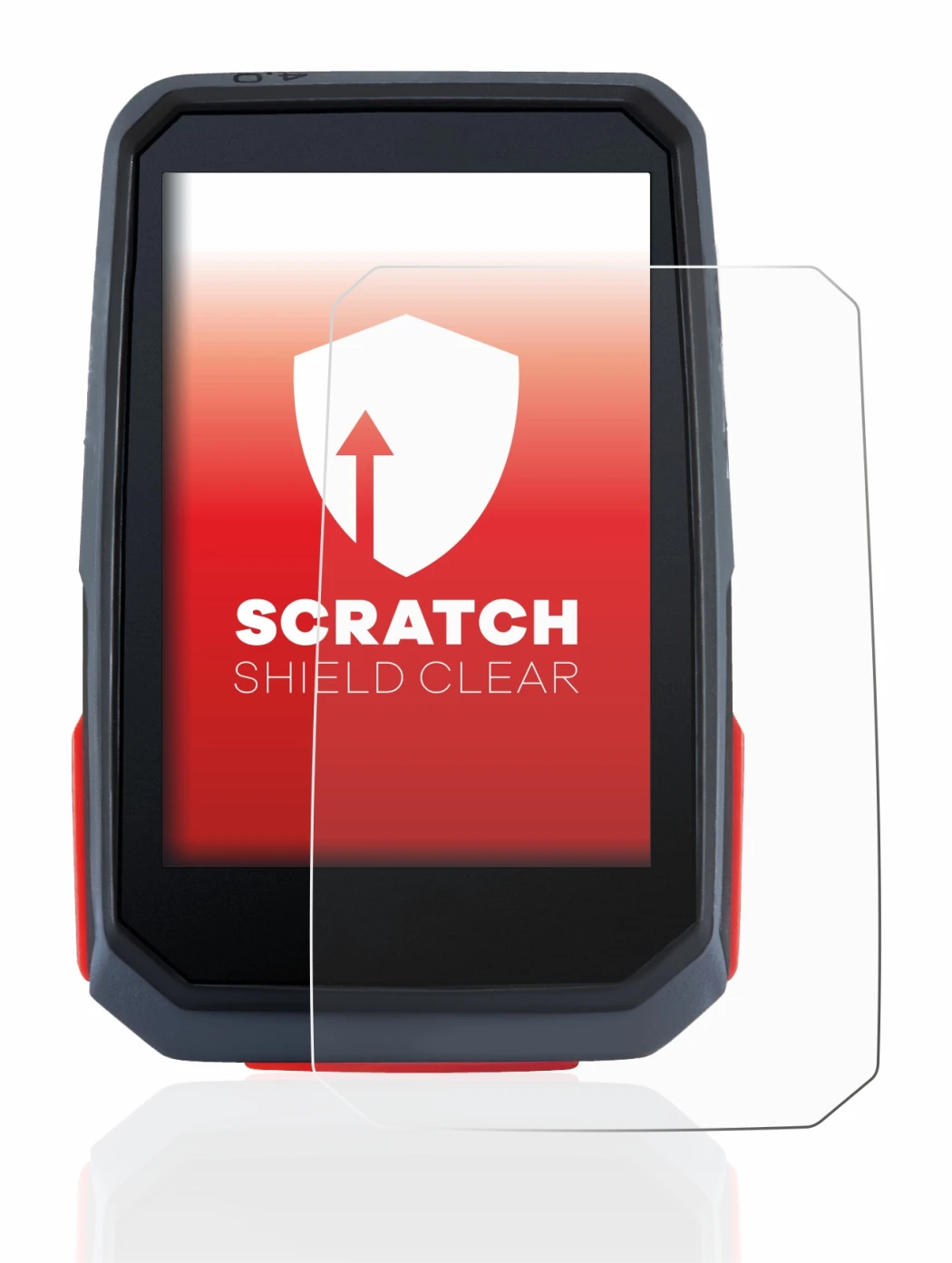 Image de l'appareil Sigma ROX 4.0 avec une grande variété de protections d'écran.