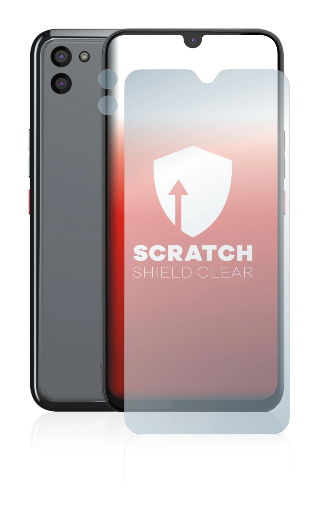 Image de l'appareil Gigaset GS5 (Avant+Caméra) avec une grande variété de protections d'écran.