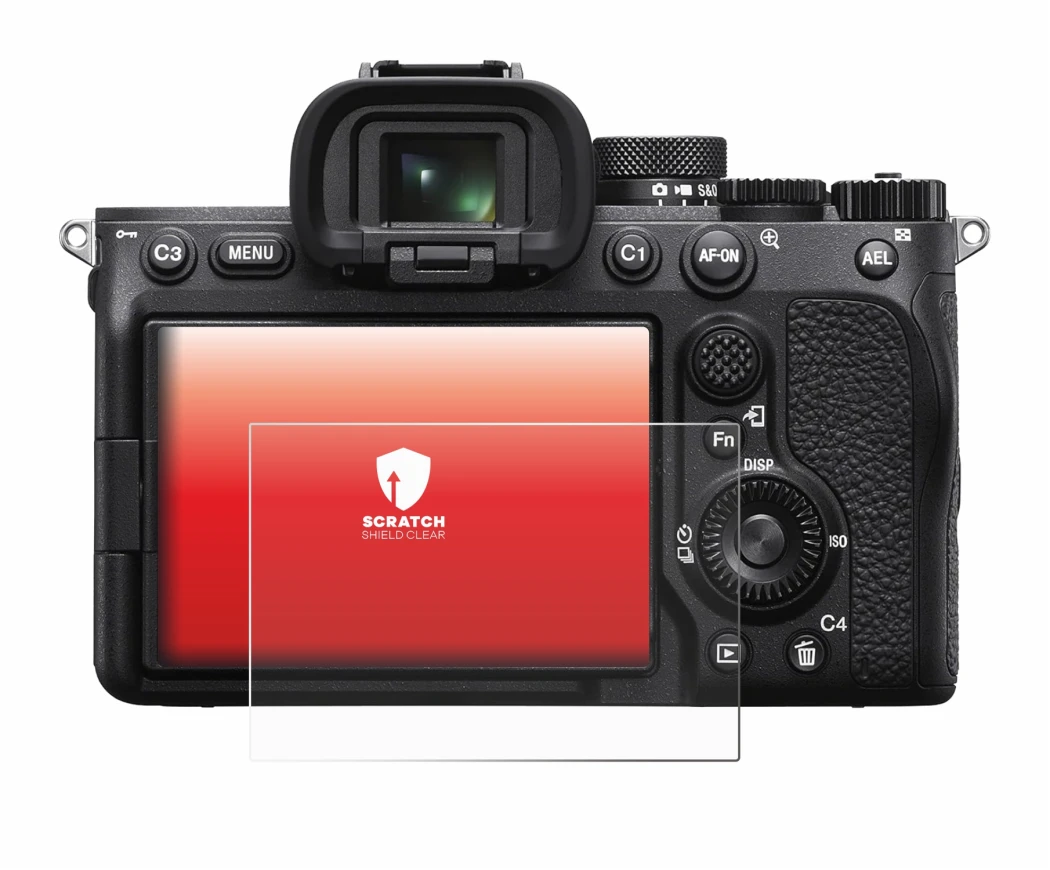 Image de l'appareil Sony Alpha 7 IV avec une grande variété de protections d'écran.