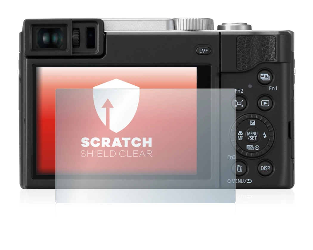 Image de l'appareil Panasonic Lumix DC-TZ95 avec une grande variété de protections d'écran.