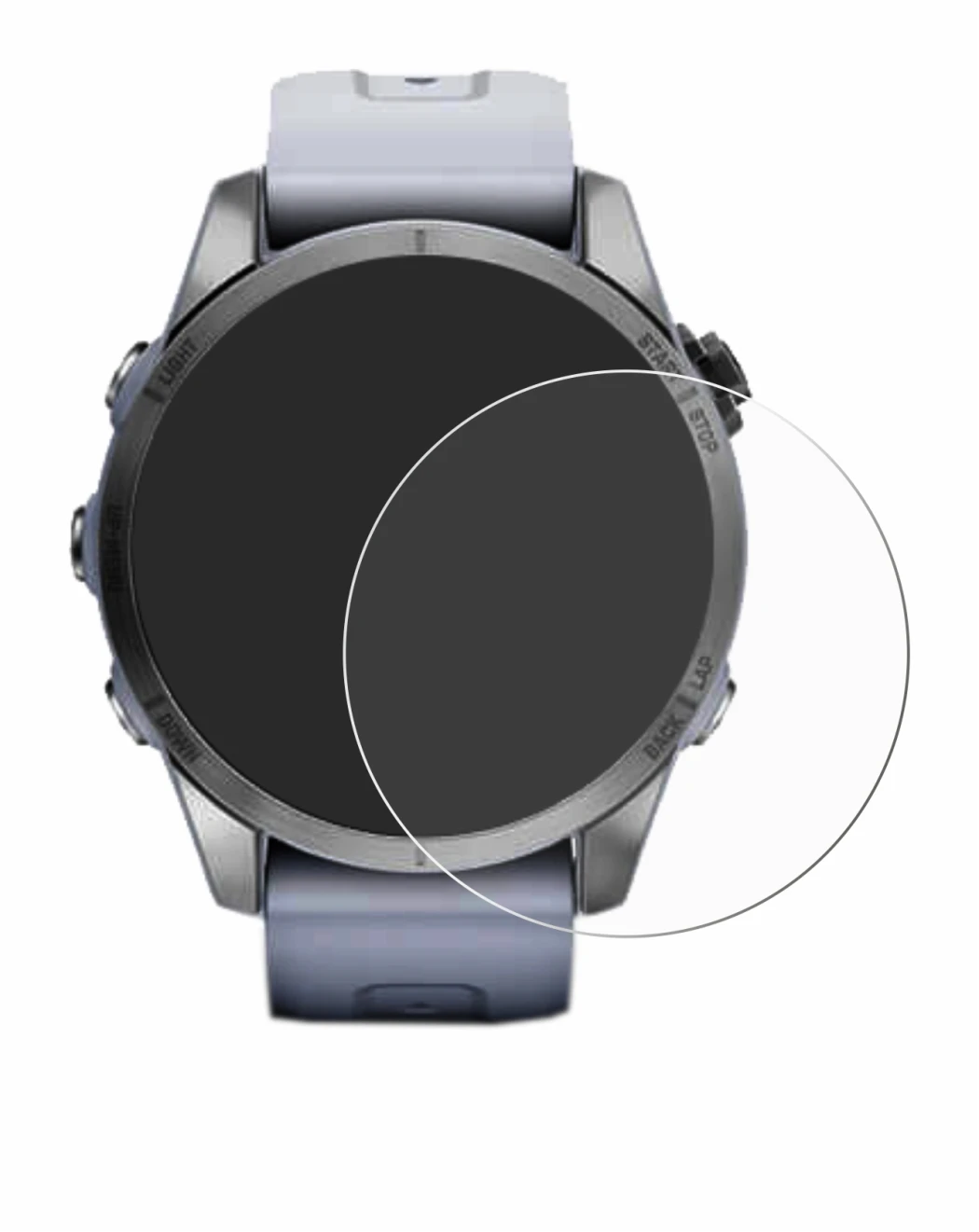 Image de l'appareil Garmin Fenix 7S (42 mm) avec une grande variété de protections d'écran.