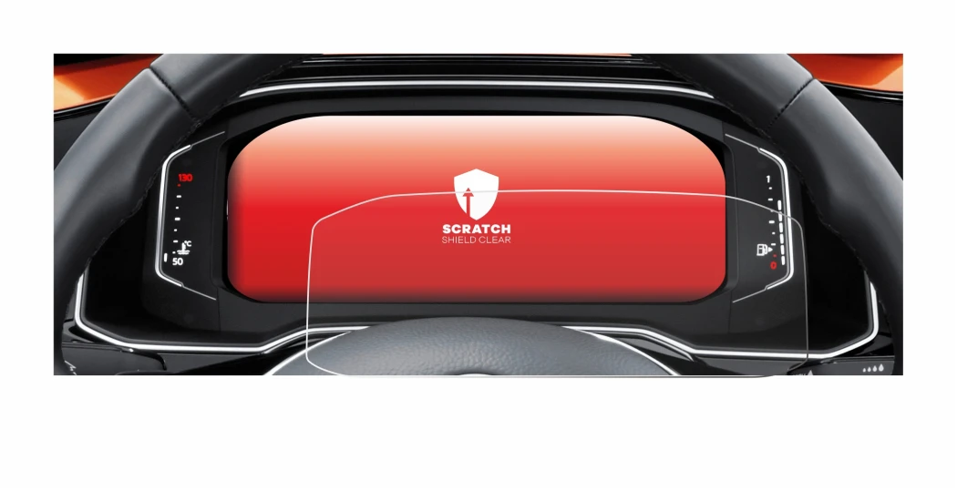 Image de l'appareil Volkswagen Polo 6 Digital Cockpit Pro avec une grande variété de protections d'écran.