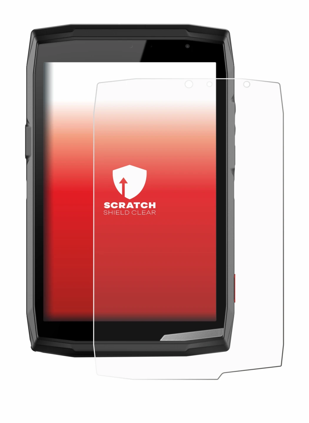 Image de l'appareil Crosscall Core T5 avec une grande variété de protections d'écran.