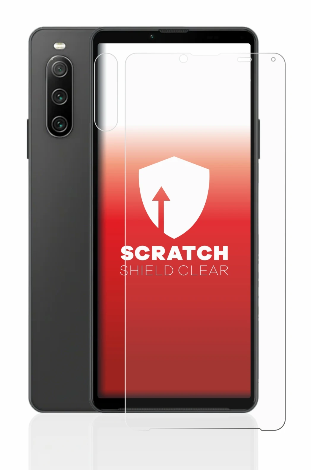 Image de l'appareil Sony Xperia 10 IV (Avant+Caméra) avec une grande variété de protections d'écran.