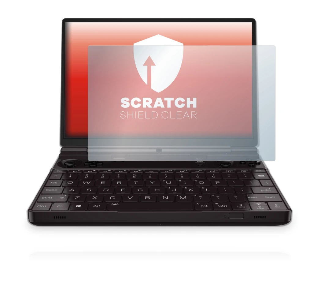 Image de l'appareil GPD Win Max 2 avec une grande variété de protections d'écran.