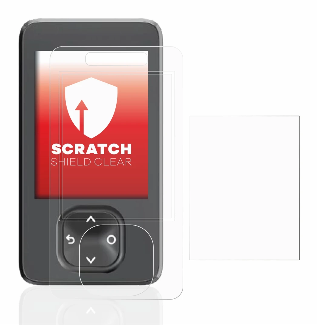 Image de l'appareil Dexcom G7 CGM avec une grande variété de protections d'écran.