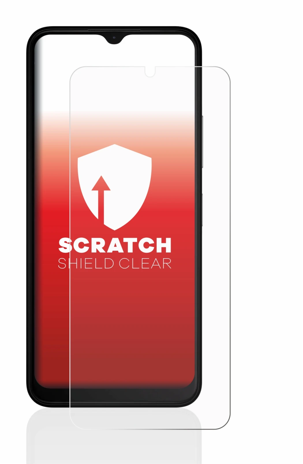 Image de l'appareil Nokia C32 avec une grande variété de protections d'écran.