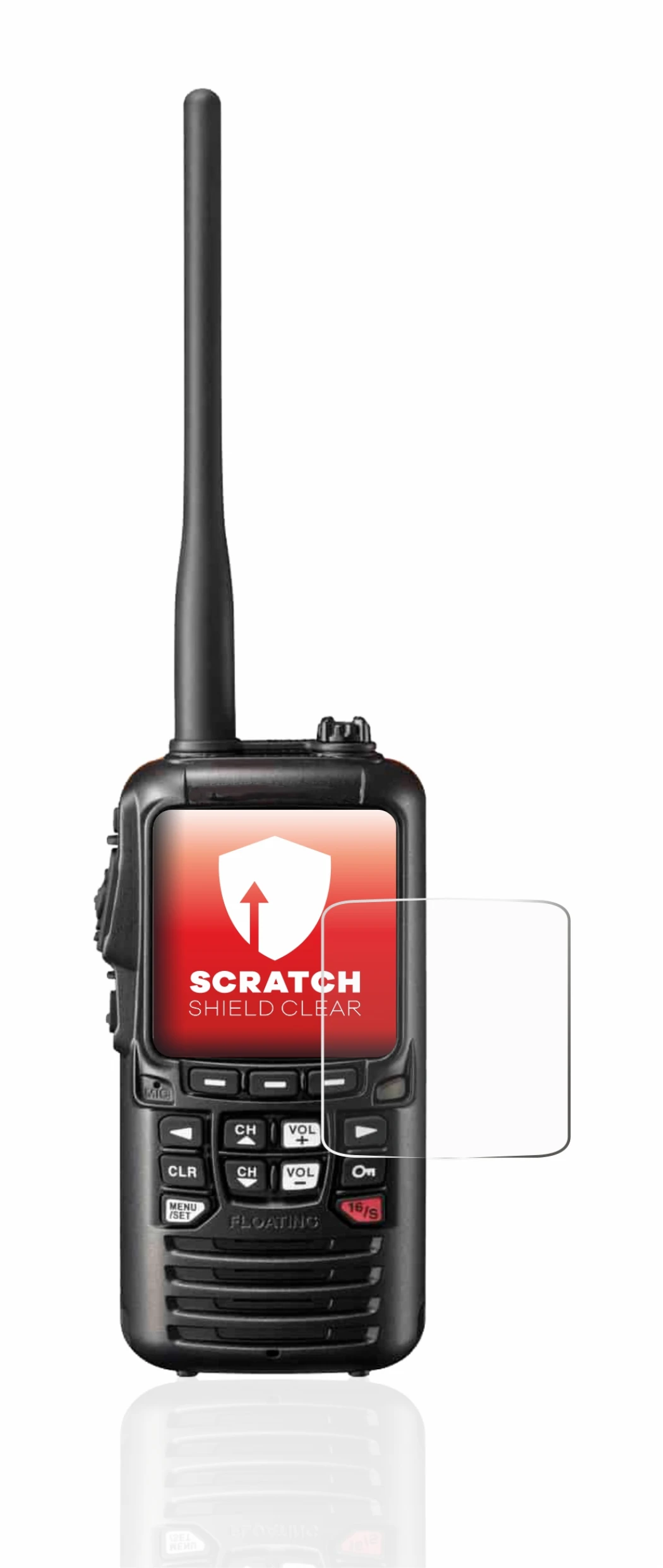 Image de l'appareil Standard Horizon HX890 avec une grande variété de protections d'écran.