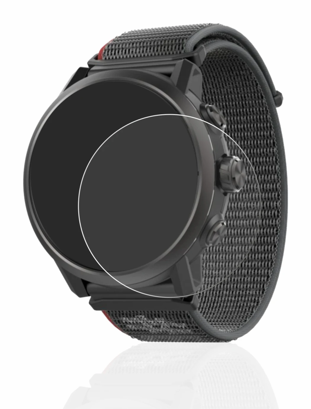 Image de l'appareil Coros Apex 2 avec une grande variété de protections d'écran.