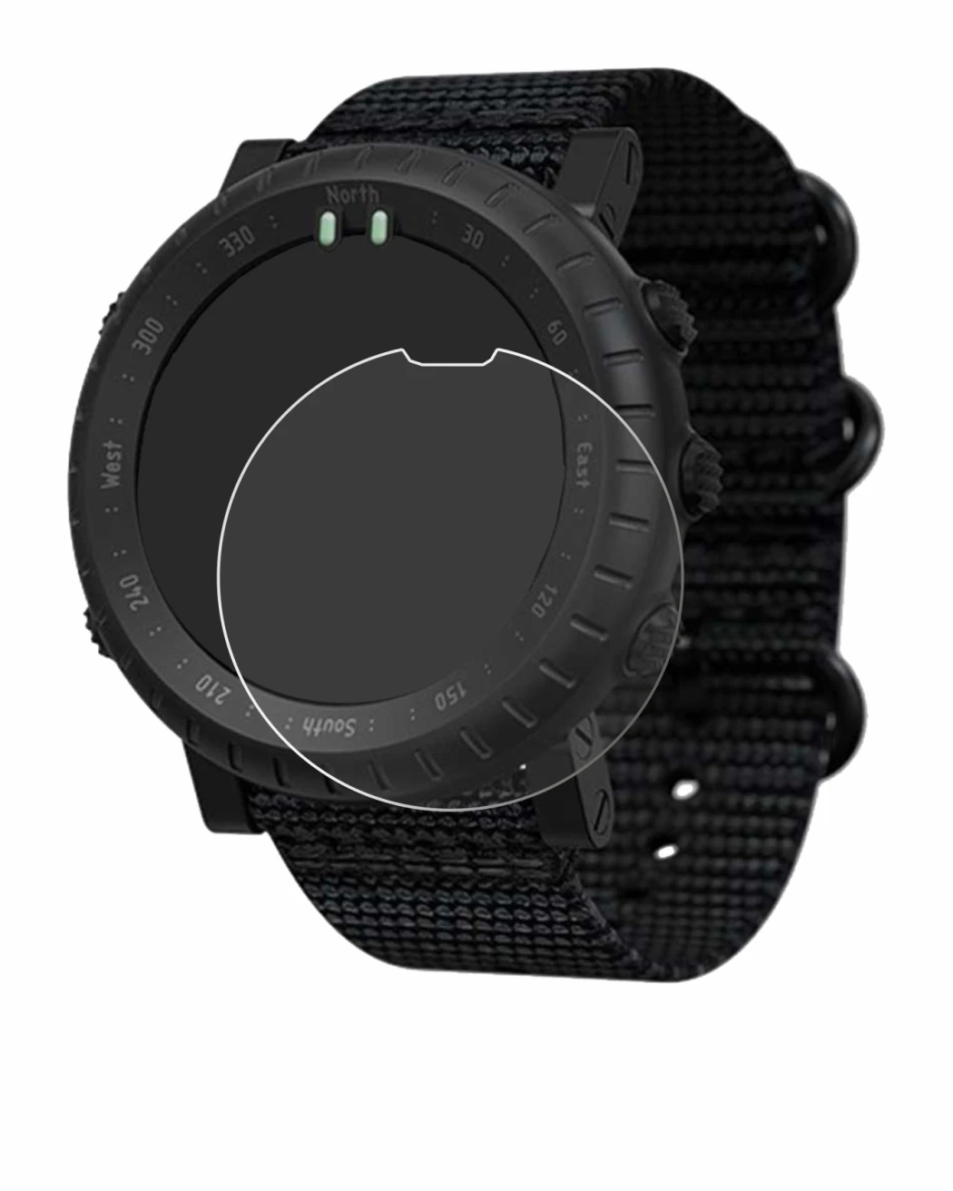 Image de l'appareil Suunto Core Alpha avec une grande variété de protections d'écran.
