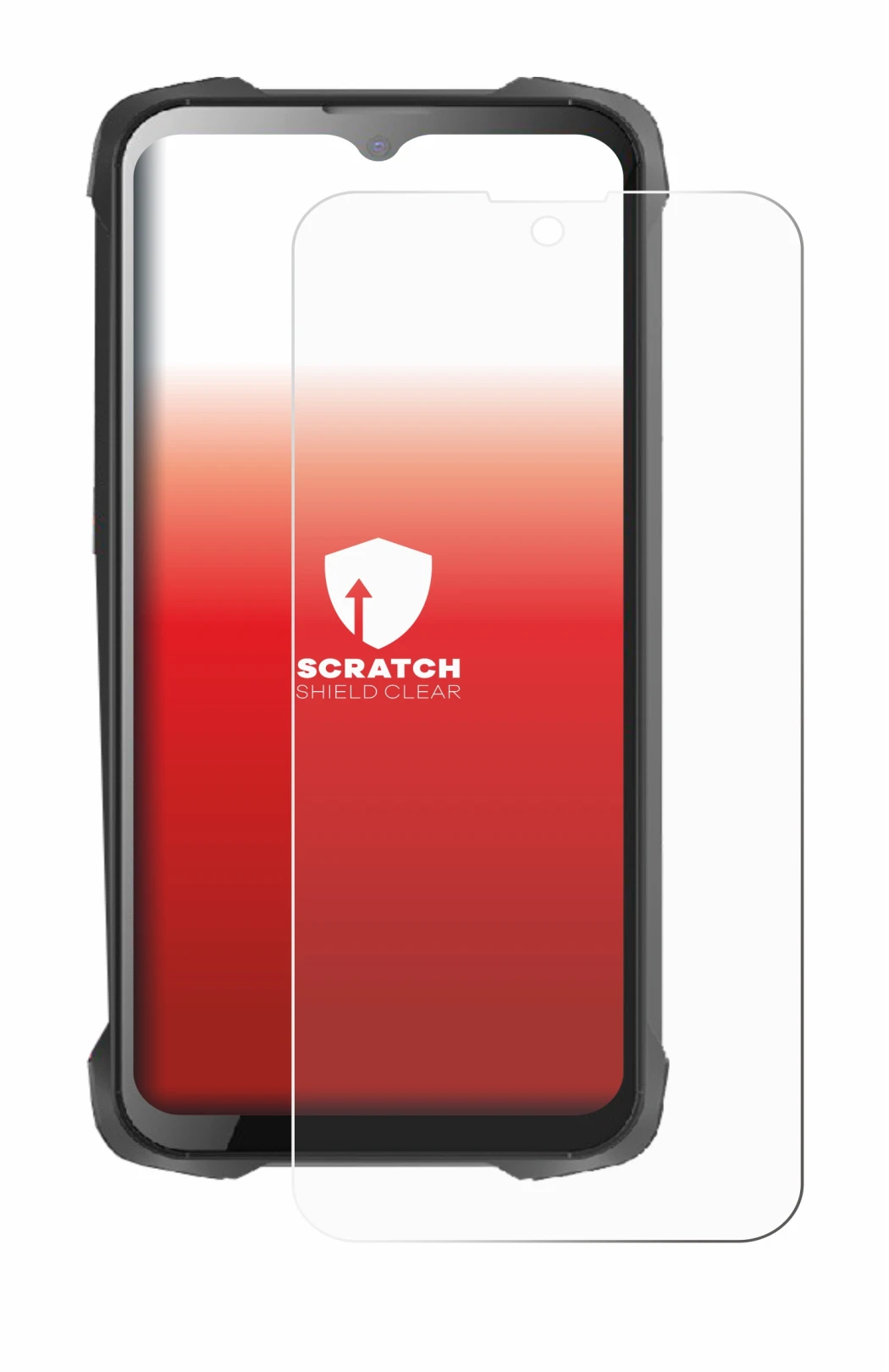Image de l'appareil Cubot King Kong 9 avec une grande variété de protections d'écran.