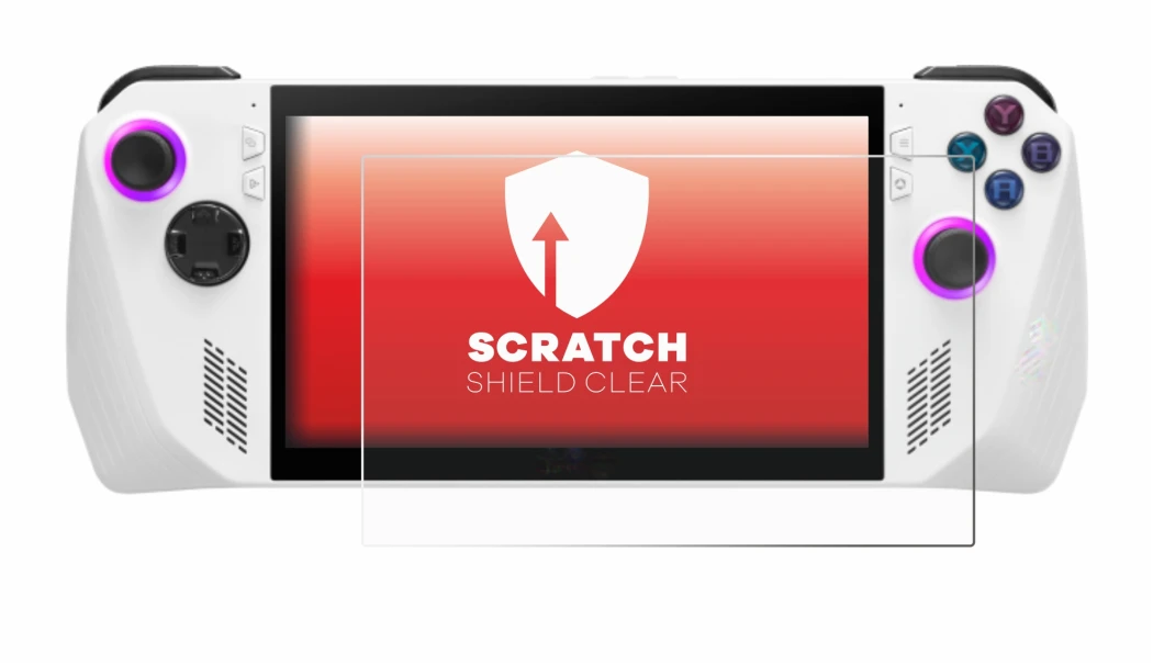 Image de l'appareil ASUS ROG Ally (2023) RC71L avec une grande variété de protections d'écran.