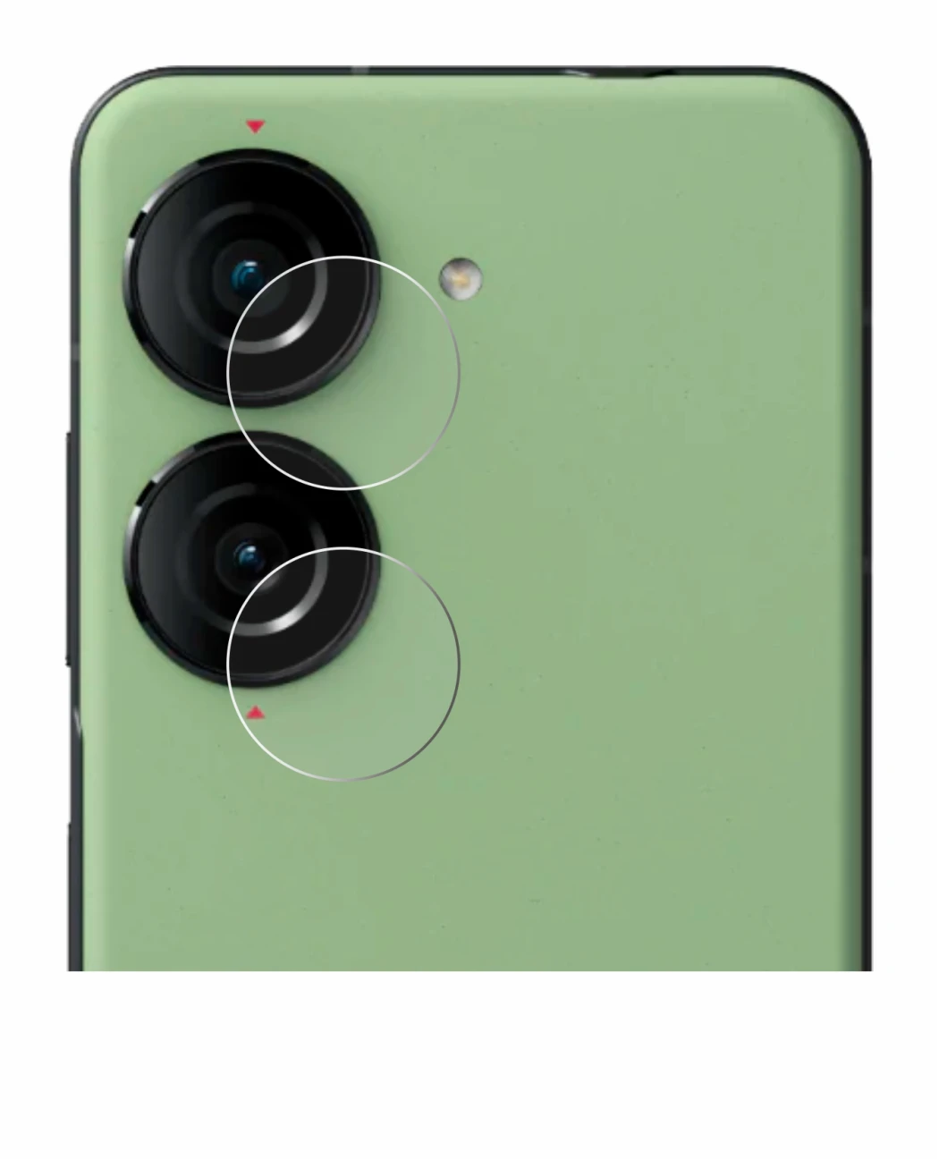 Image de l'appareil ASUS ZenFone 10 (Caméra UNIQUEMENT) avec une grande variété de protections d'écran.