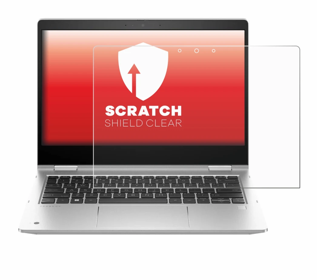 Image de l'appareil HP ProBook x360 435 G10 avec une grande variété de protections d'écran.