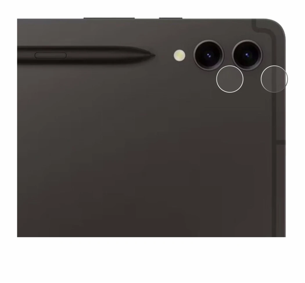 Image de l'appareil Samsung Galaxy Tab S9 Plus WiFi (Caméra UNIQUEMENT) avec une grande variété de protections d'écran.