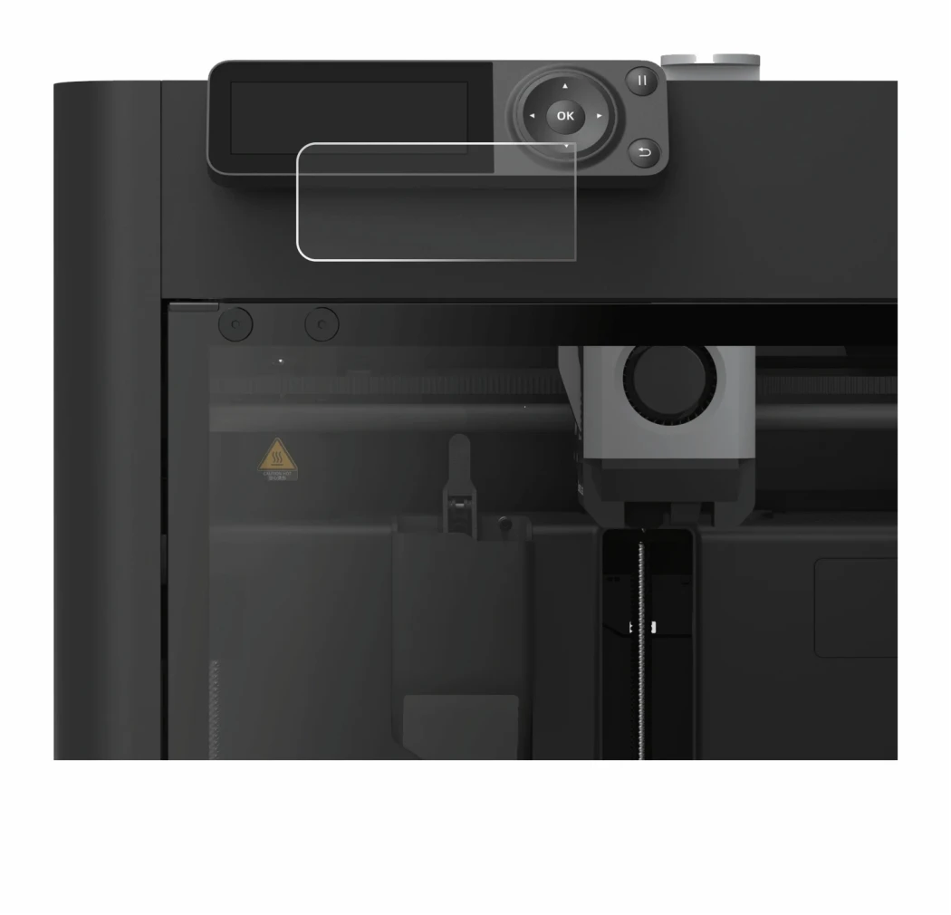 Image de l'appareil Bambu Lab P1S 3D Printer avec une grande variété de protections d'écran.