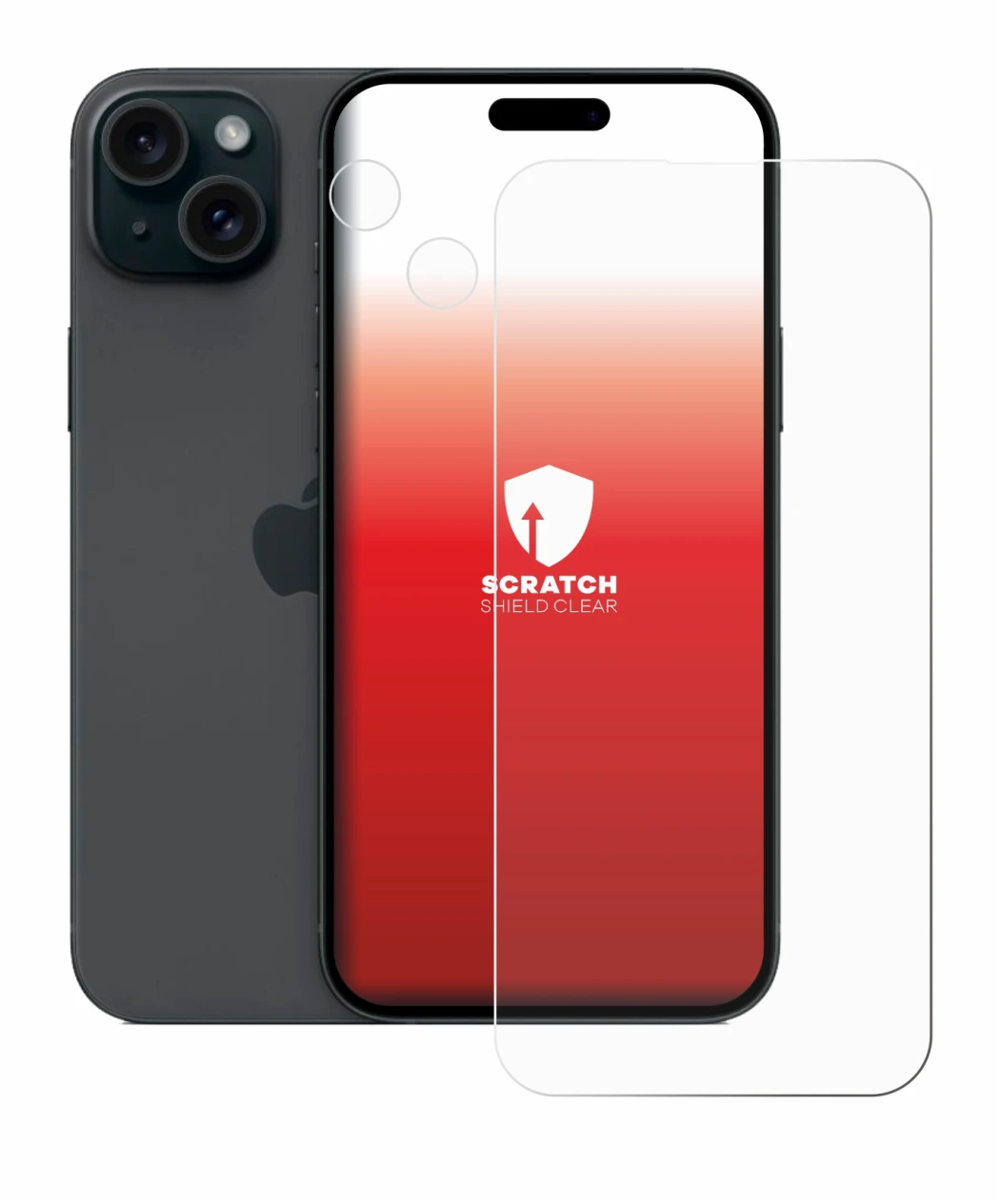 Image de l'appareil Apple iPhone 15 Plus (Avant+Caméra) avec une grande variété de protections d'écran.