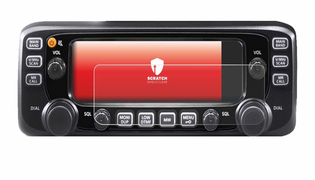Image de l'appareil Icom IC-2730E avec une grande variété de protections d'écran.
