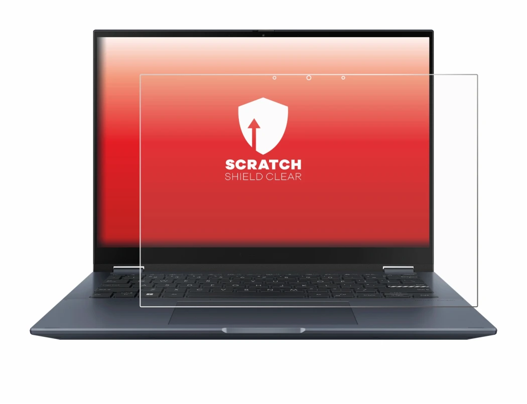 Image de l'appareil ASUS Vivobook S 14 Flip TP3402 avec une grande variété de protections d'écran.