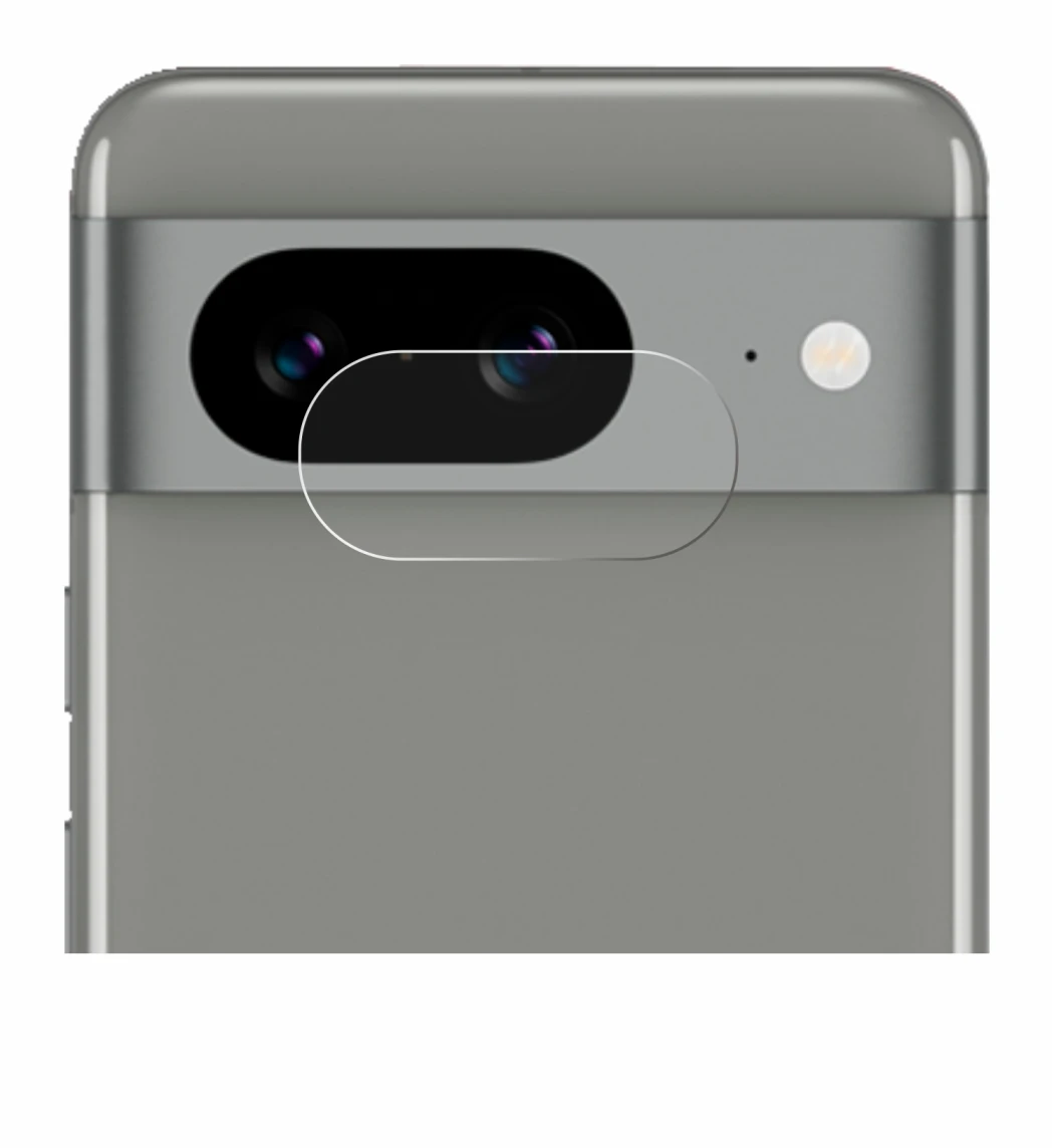 Image de l'appareil Google Pixel 8 (Caméra UNIQUEMENT) avec une grande variété de protections d'écran.