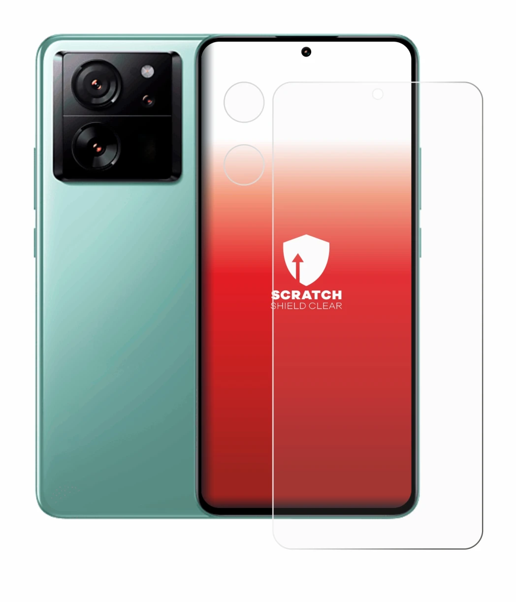 Image de l'appareil Xiaomi 13T (Avant+Caméra) avec une grande variété de protections d'écran.