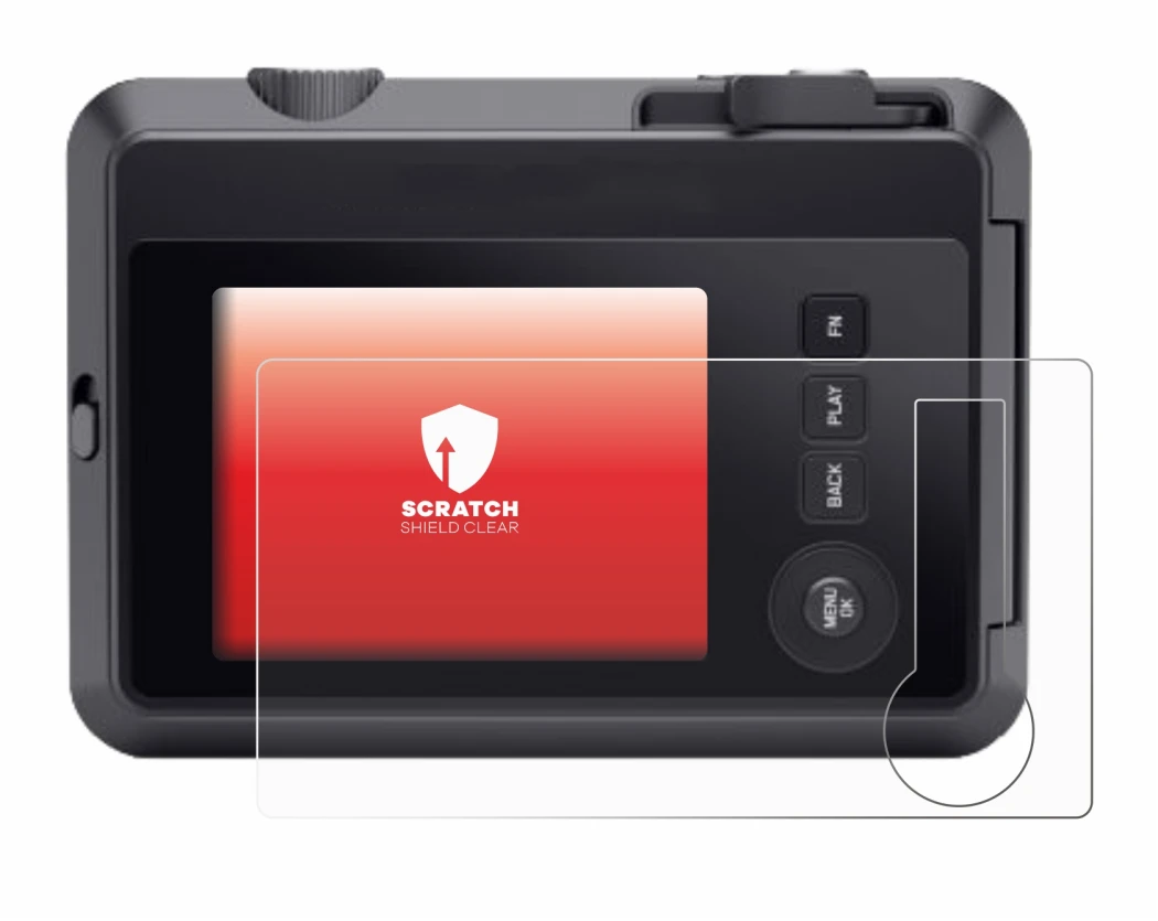 Image de l'appareil Leica SOFORT 2 avec une grande variété de protections d'écran.