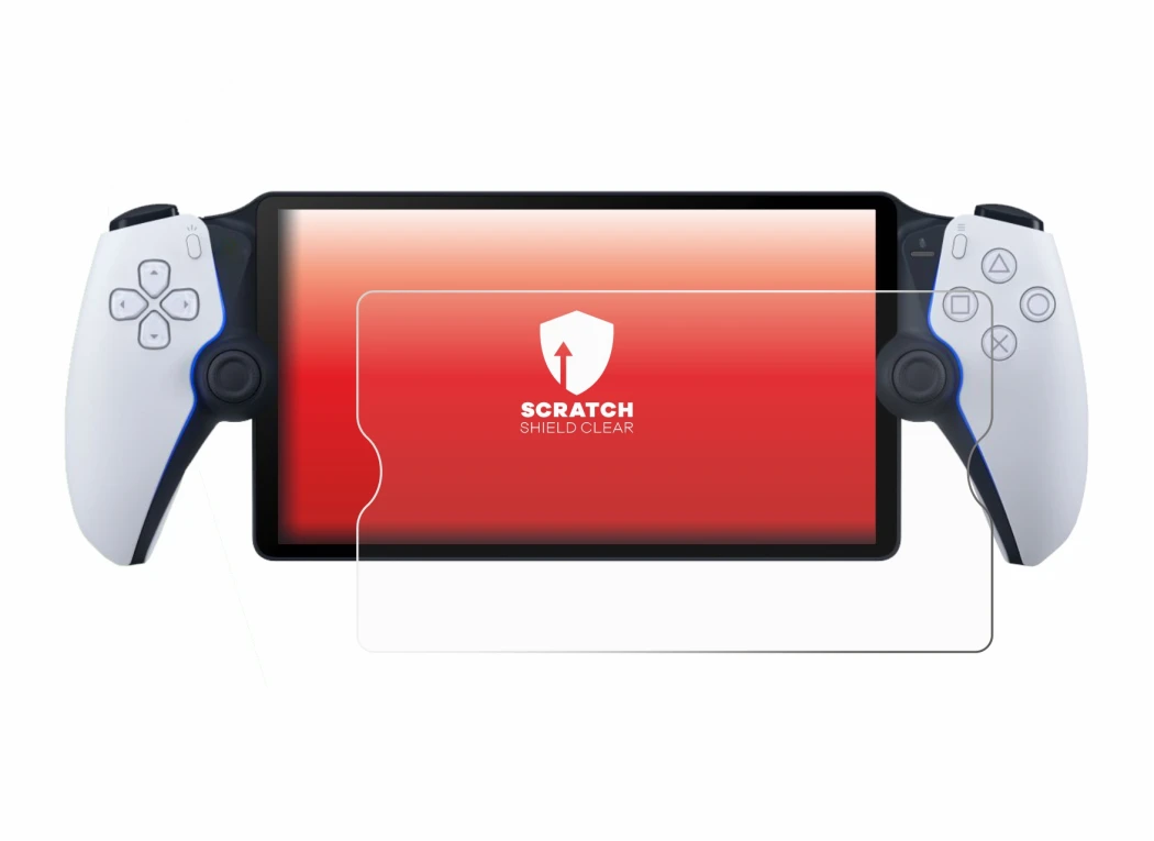 Image de l'appareil Sony Playstation Portal avec une grande variété de protections d'écran.