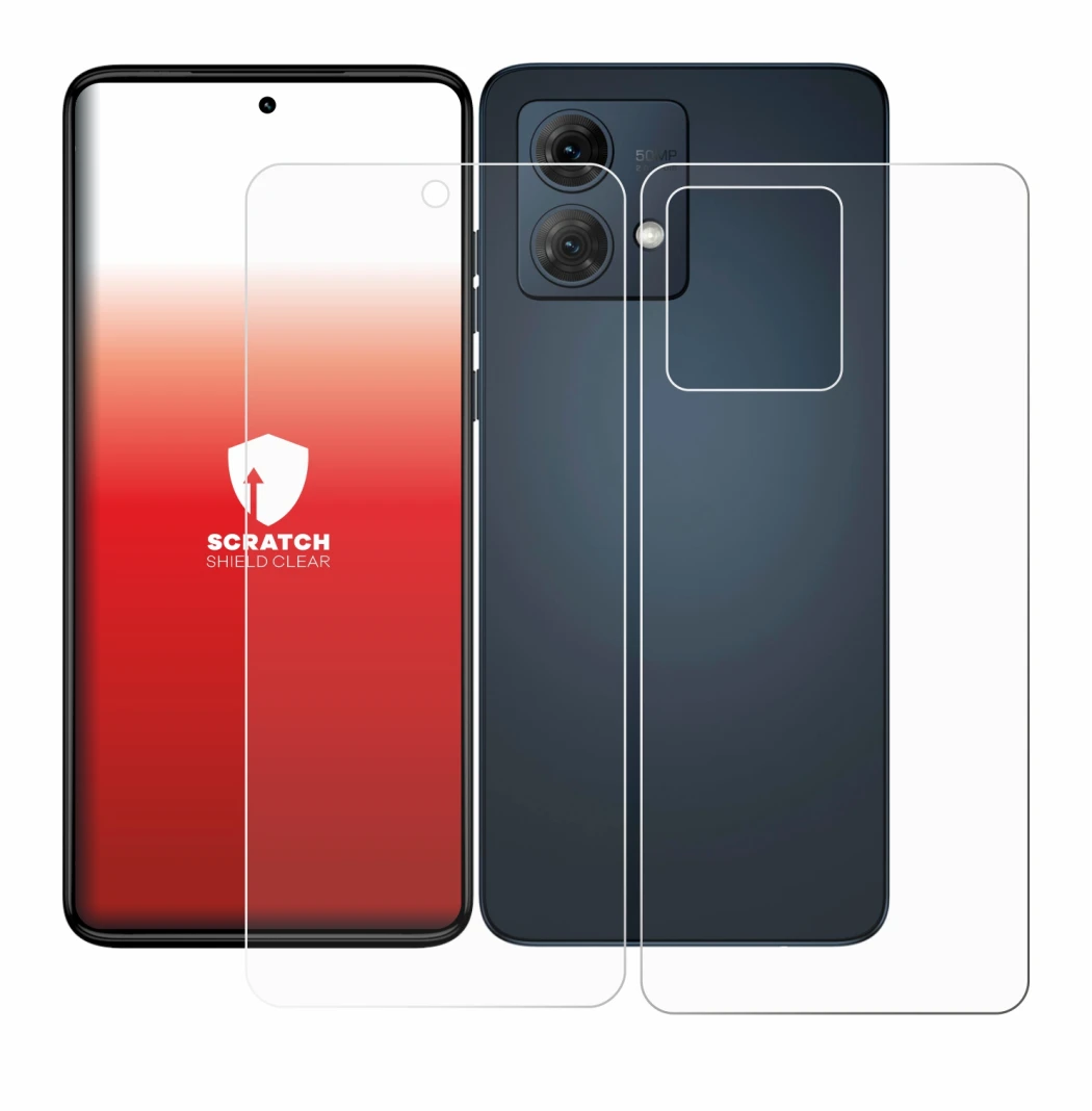 Image de l'appareil Motorola Moto G84 (Avant+Arrière) avec une grande variété de protections d'écran.