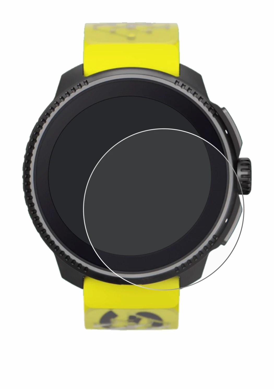 Image de l'appareil Suunto Race avec une grande variété de protections d'écran.