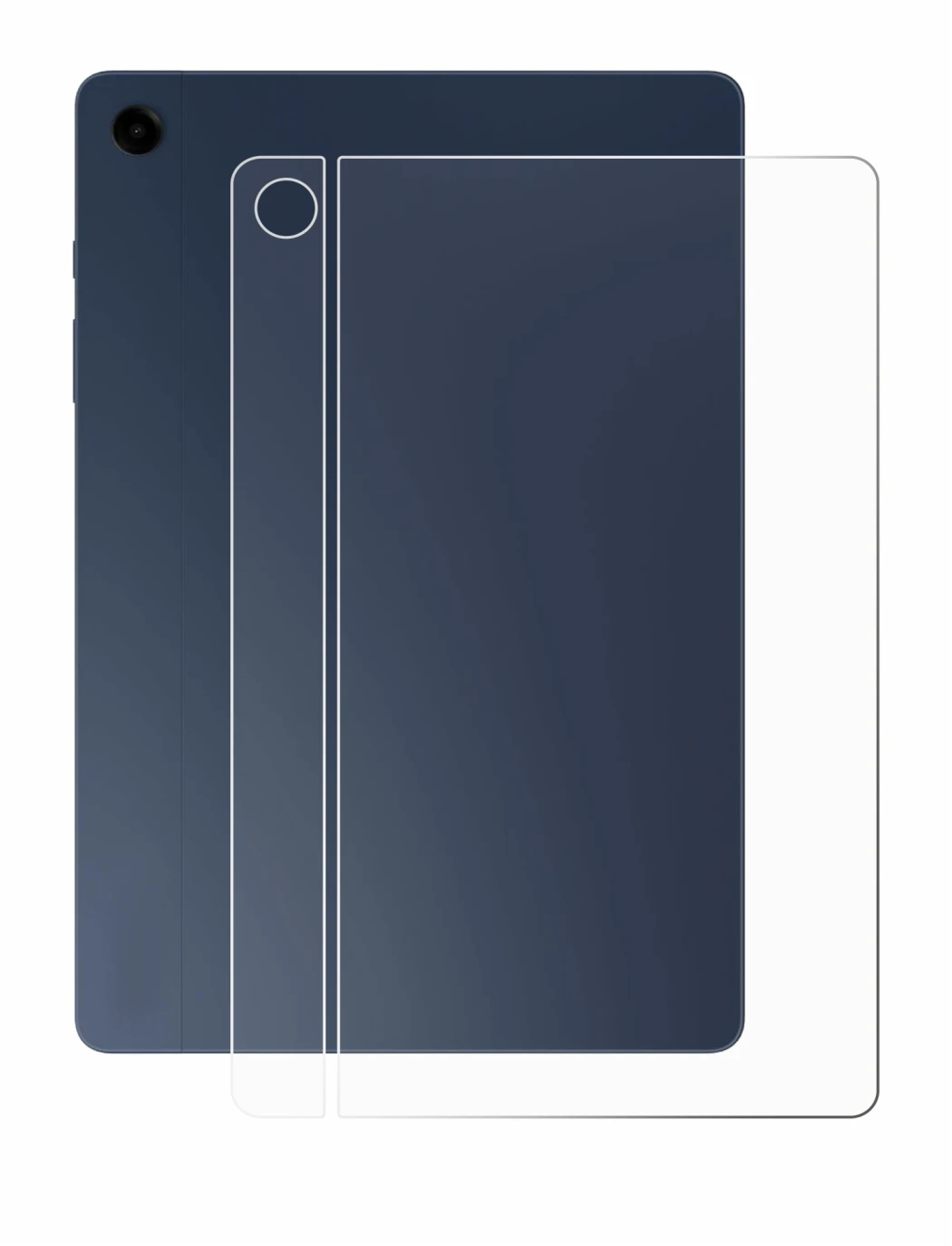 Image de l'appareil Samsung Galaxy Tab A9 Plus 5G (Arrière) avec une grande variété de protections d'écran.